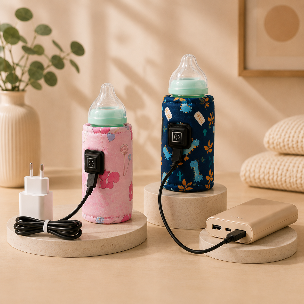 USB Bottle Warmer Sleeve — Cartoon Prints
