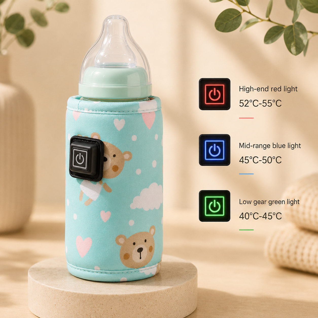 USB Bottle Warmer Sleeve — Cartoon Prints