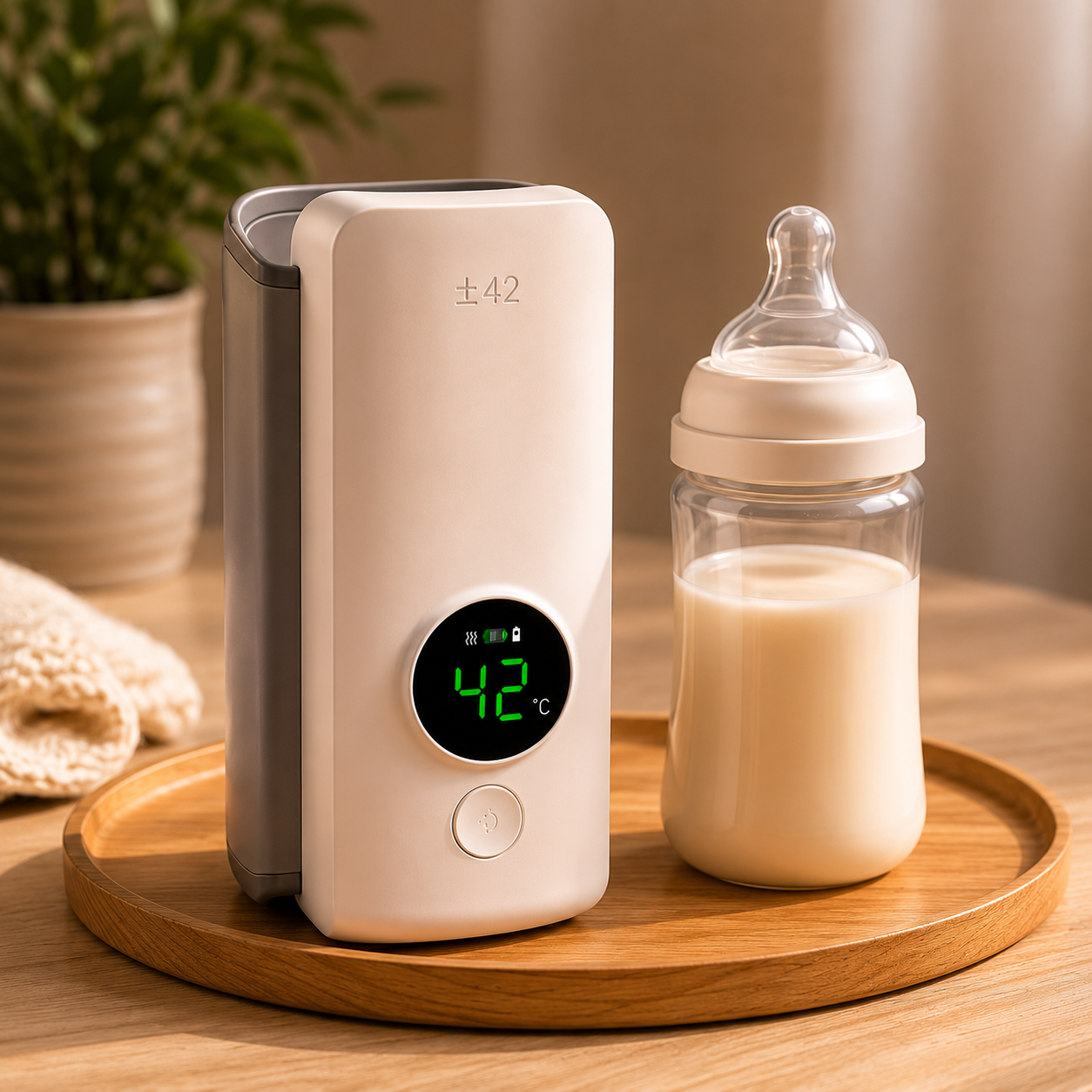 Wireless Rechargeable Bottle Warmer